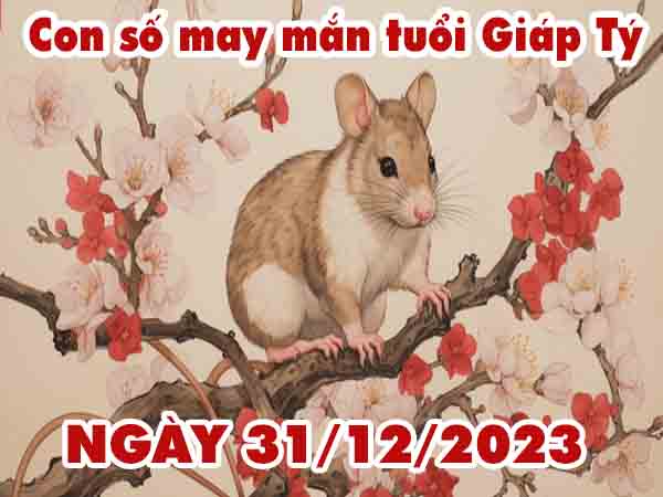 thống kê con số may mắn tuổi Giáp Tý ngày 31/12/2023