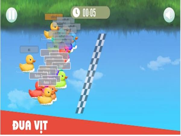 Game đua Vịt cuộc đua hài hước nhưng đầy kịch tính