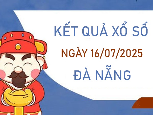 Thống kê xổ số Đà Nẵng ngày 16/7/2025 loto 2 số thứ 4