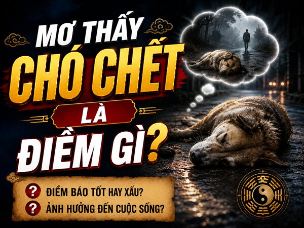 Nằm mơ thấy chó chết là điềm gì, có số nào phú quý?